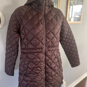 Athleta whisper puffer Dark Brown Jacket